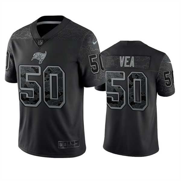 Men's Tampa Bay Buccaneers #50 Vita Vea Black Reflective Limited Stitched Jersey,We sell and wholesale Men's Tampa Bay Buccaneers #50 Vita Vea Black Reflective Limited Stitched Jersey on line form chian!